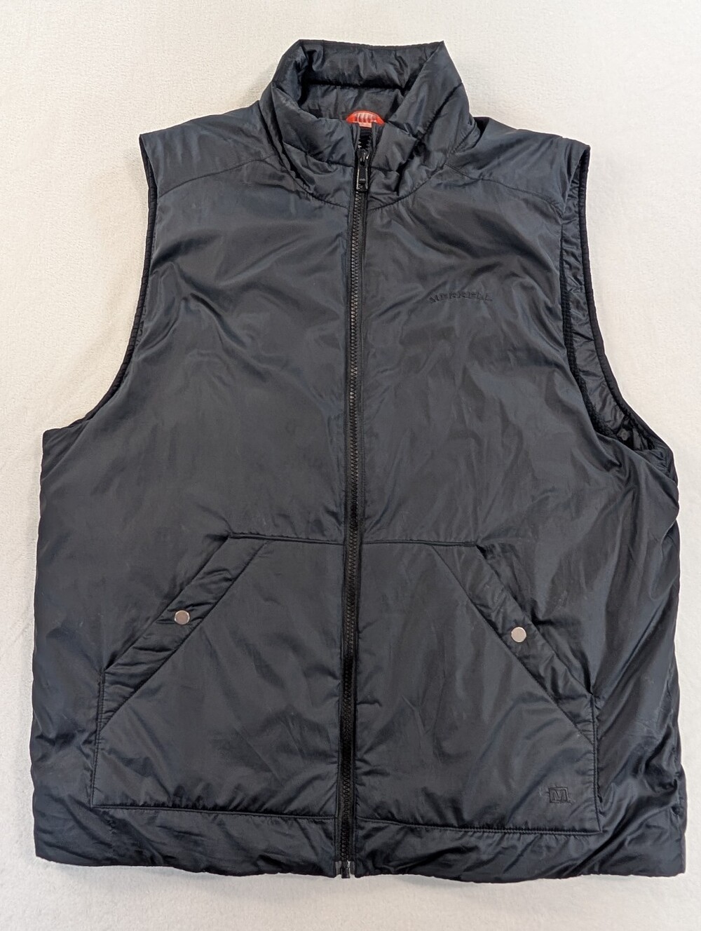 Merrell Insulated Full Zip Vest Men's Medium Black |  Gorpcore Outdoor‎ Puffer - Picture 2 of 8